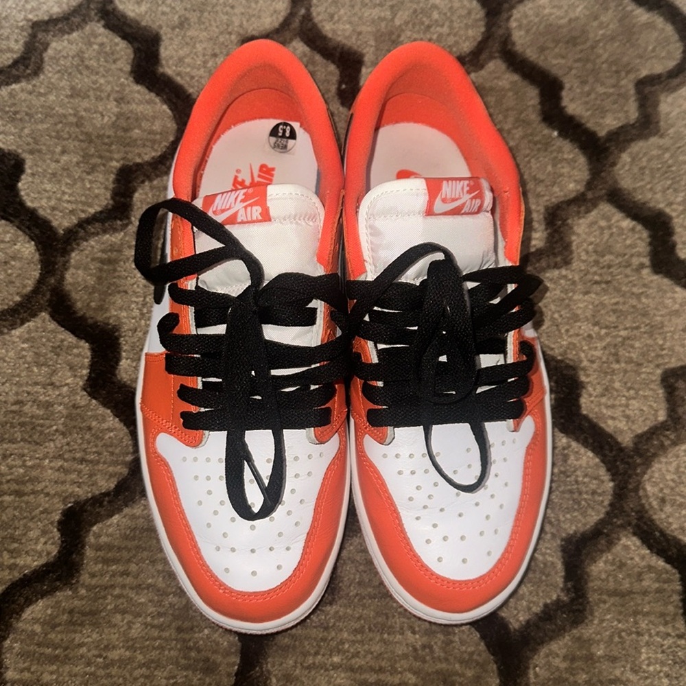 Jordan 1 low reverse shattered backboard orange